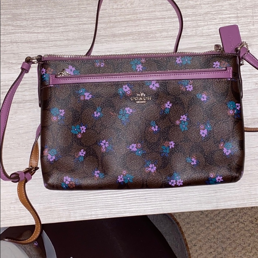 Coach cross body with removable pouch